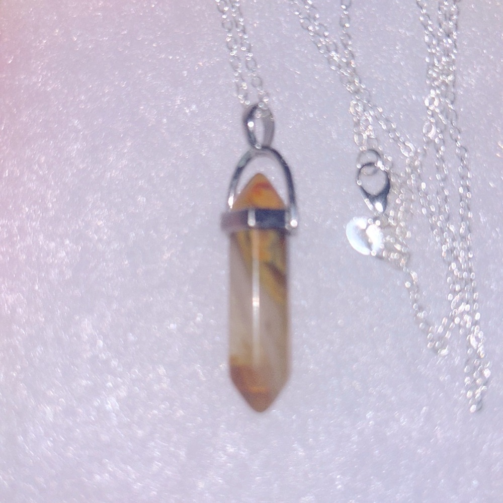 Montana Moss Agate Sterling Silver 24” Necklace